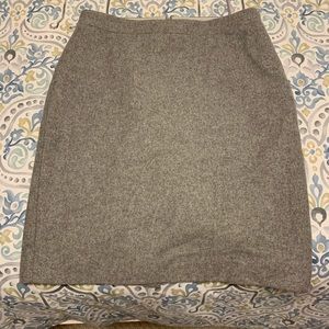 Wool Gray pencil skirt